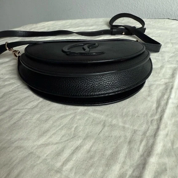 CHRISTIAN LOUBOUTIN By My Side Black Leather Shouder Bag - Picture 13 of 16
